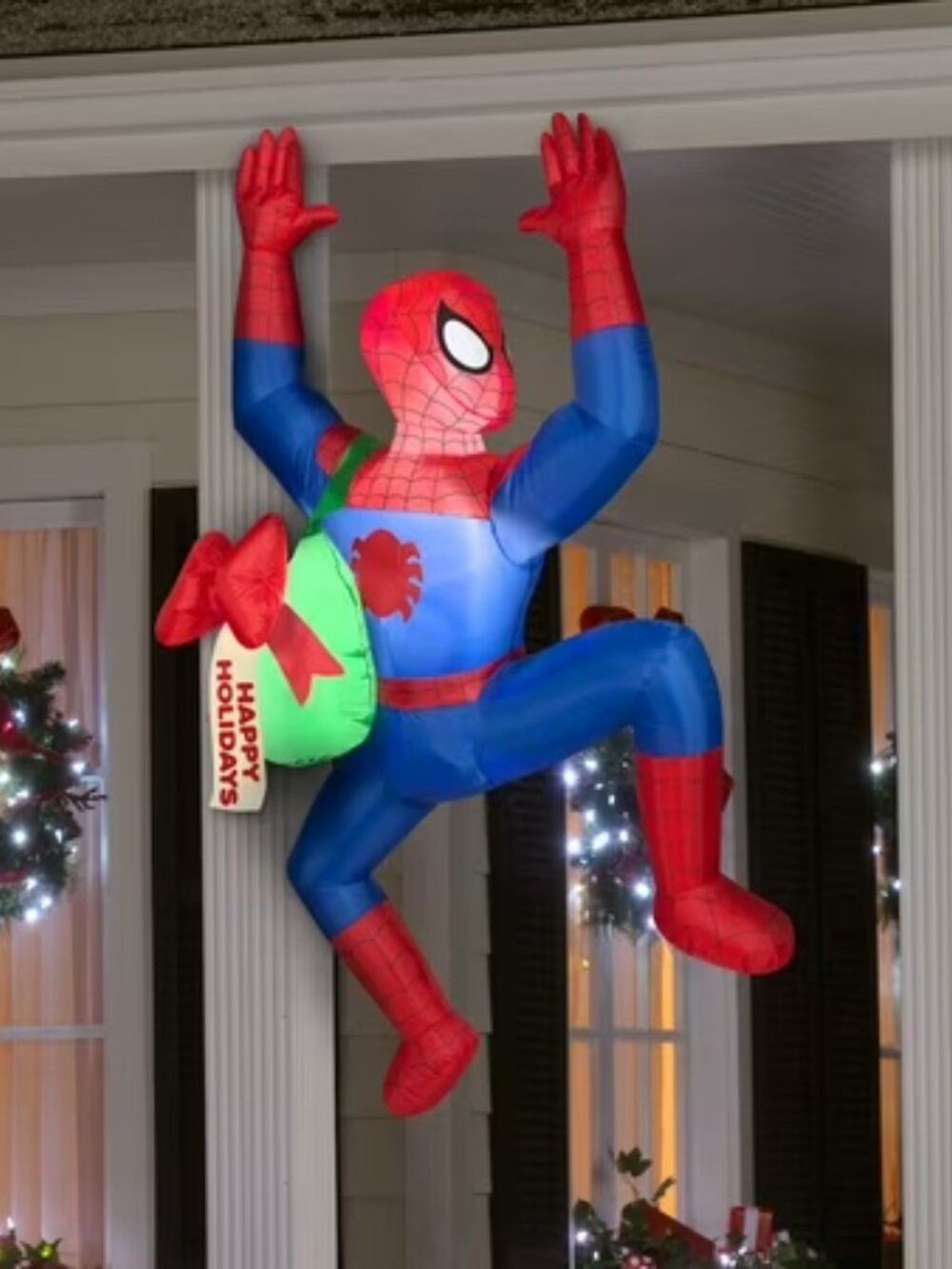 2017 Gemmy Marvel Ultimate Spider-Man Hanging Air blown Rare Inflatable 5 Foot